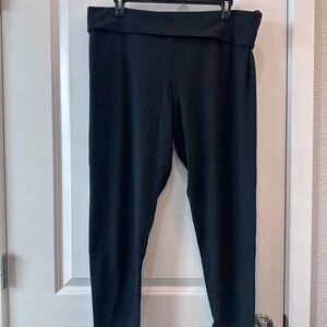 VS Black Foldover Leggings
